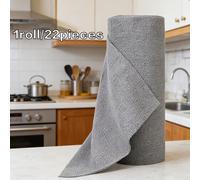 TEMU 22 Hojas por Rollo, Paños de Limpieza Reutilizables para Cocinas Domésticas, Rollos de Toallas de Microfibra , Paños para Lavar Platos, una Alternativa a los Paños de Papel