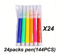 TEMU 24-144 piezas de Marcadores Mini Coloridos, Flujo , Pinceles Acuarela Vibrantes para y Dibujos, Herramientas de e Ilustración ZSY