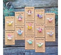 TEMU 24 piezas/Anhídar , Joyería Estética con Tarjetas de Ángel Inspiradoras-Mini Joyas , Un Regalo de , para las Mejores | Recuerdos de de Amor y Cuidado, Opción Ideal para Navidad, ,