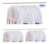 TEMU 24pcs Cubiertas de Polvo para Ropa de Viaje, Sin Gancho - Bolsa para Colgar Ropa para Almacenamiento en Armario, Trajes, Abrigos, Chaquetas - del Polvo y la Suciedad