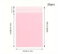TEMU 25 piezas Bolsas de tipo sobre de mensajería rosa para envíos , envoltorio de plástico adhesivo, bolsa de , adecuadas para ropa, libros, etc., sobre de mensajería