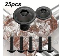 TEMU 25 piezas de tornillos M6 cabeza , 20 mm con y hexagonal, A2 V2A completa grado 6