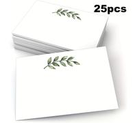 TEMU 25 unidades por paquete, tarjetas de notas verdes en , tarjeta de cartulina gruesa de 6X4 pulgadas, diseño fácil de , sin sobres, tarjetas de material de oficina