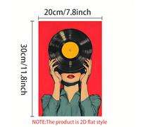 TEMU 2D , 1 Pieza de Pintura Sin de Vinilo Vintage, Impreso Póster, Tema de Moda Clásica y , Decoración de Pared para Sala, Dormitorio, Oficina, Comedor, Obra de Arte, Regalo y Decoración , 2D