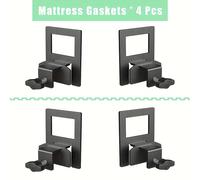 TEMU 2pcs/4pcs Almohadillas Ajustables Antideslizantes para Colchón en Estructura de Cama Metálica Spring, Sujeta Colchón para Deslizamientos, Fijador de Colchón en su ,