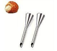 TEMU 2pcs Boquillas de Acero Inoxidable para Puff - Puntas Largas para Decorar Glaseado y Crema en Repostería y Postres, Esenciales de Cocina