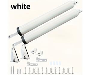 TEMU 2pcs Cerradores de Puertas Resistentes al Viento y de Resistencia con Velocidad Ajustable, Acabado Metálico , Control Táctil y Remoto - Seguridad para el Hogar