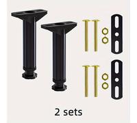 TEMU 2pcs de Soporte Ajustable para Estructura de Cama, de Soporte Inferior con Base Más Ancha, Listón de Cama/Mueble, Patas de Reemplazo para Cama de Resistencia, Patas de Soporte para Muebles