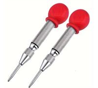 TEMU 2pcs Punzón Central Automático, Punzón de Agujero Central de Acero de Resistencia de 5 pulgadas con y Herramienta de Punzón de Tensión Ajustable para Metal, Madera, Vidrio y Plástico