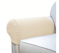 TEMU 2pcs/set Fundas de reposabrazos de punto elástico para protección de muebles - Fundas de brazo suaves y cómodas para sillas, sofás, sillones reclinables y sofás