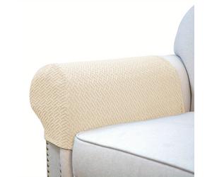 TEMU 2pcs/set Fundas de reposabrazos de punto elástico para protección de muebles - Fundas de brazo suaves y cómodas para sillas, sofás, sillones reclinables y sofás