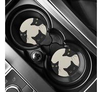 TEMU 2pcs Tres Gatos Posavasos Absorbentes para Portavasos de Coche - Accesorios Interiores para Mujeres y Hombres, Posavasos para Vasos de Agua para Vehículos y Escritorio en Casa