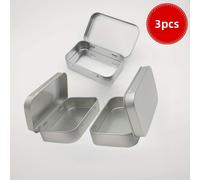TEMU 3/6/12pcs de Metal con Bisagra Mini Contenedor Portátil Pequeño para Almacenamiento con , Kit para Organización del Hogar