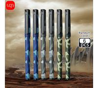 TEMU 3/6 bolígrafos de gel con diseño de camuflaje y color aleatorio, punta de 0.5 mm, , secado rápido, agarre , bolígrafo especial para , ideal para escribir y reuniones