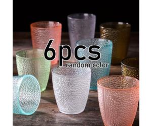 TEMU 3/6pcs Vasos Anticaída e , 210ml de Plástico Acrílico Duro, Reutilizables, Ideales para , Cerveza, Hogar, Oficina y Bar