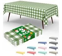 TEMU 3 mantelinas de cuadros a cuadros verde , mantel de plástico desechable verde a cuadros, mantel de cuadros de para baby shower, boda, de , 54 X 108 pulgadas YIUDUAYAN (Verde , Gingham)