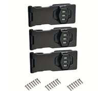 TEMU 3 piezas Cerradura de combinación mecánica para el hogar, cerradura de combinación para cabrestante, cerradura sin llave para jardín, buzón interior, baño, puerta de mascotas