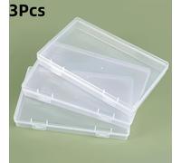 TEMU 3 Piezas de de Almacenamiento de Plástico Transparente con - Ideal para Organizar Documentos, Cartas, Revistas, Tarjetas y Álbumes - para Oficina, Aula, Dormitorio y Hogar