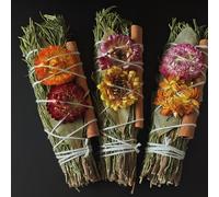 TEMU 3 piezas de , , hojas aromáticas de plantas y combinación de madera de margaritas coloridas, varilla de plantas, purificadora, regalos navideños, decoración del hogar, del