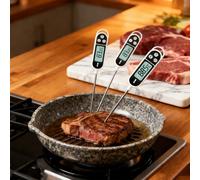 TEMU 3 termómetros digitales profesionales para carne, termómetro de alimentos para con lectura instantánea, herramientas de cocina para , precisión, regalo para , utensilios de cocina