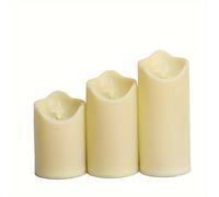 TEMU 3 velas LED sin llama, luces de velas navideñas, mini vela electrónica, vela parpadeante, luces de velas para decoración de fiestas y regalos, vela con pilas (pilas incluidas)