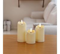 TEMU 3 velas LED sin llama - , velas de de plástico, velas , velas de té, decoración para fiestas y hogar, regalo con pilas | Navidad | Fiestas | Día de San Valentín | Decoración del hogar