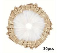 TEMU 30 Bolsas de Regalo Elegantes de Organza y Cordón - Perfectas para Joyería, Dulces, Regalos | de Poliéster Duradera | Ideales para , , Fiestas | 4X6 Pulgadas