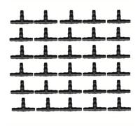 TEMU 30 piezas, Conectores de púas universales para accesorios de riego por goteo para tubo de agua de 4/7 mm Sistema de riego por goteo