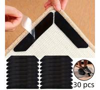 TEMU 30 piezas de cinta adhesiva antideslizante, removible y reutilizable, 4.72 x 0.8 pulgadas, material de PC duradero, para cocina, baño, sala, dormitorio, oficina y decoración del hogar