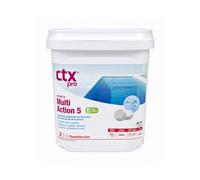 TEMU 342.0 5 en pastillas. Cloro de piscina sin cobre para todas las piscinas incluidas liner y poliéster. Tabletas Multiacción 250gr. 5kg