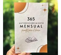 TEMU 365 Días de Prompts para un Diario de Auto-Desarrollo Mensual: 1 Diaria, Desbloquea tu Interior, la Ansiedad, a tu Crecimiento, Sé una Mejor Versión de Ti, Papel Premium, Español