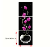 TEMU 3pcs Pegatinas No 3D de Floral Decorativas, Adhesivos Removibles Fáciles de Aplicar para Paredes del Hogar, Puerta Principal y Decoración de Habitaciones