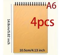 TEMU 4 Cuadernos de Dibujo - 30 páginas desprendibles, encuadernación en superior, ideales para pintar, dibujar y escribir. Adecuados para uso artístico profesional