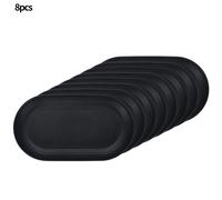 TEMU 4 piezas/6 piezas/8 piezas de platos ovalados negros para en casa, platos pequeños para , platos para snacks, platos para dulces