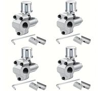 TEMU 4 piezas BVP-31 Válvula de perforación para tuberías de aire acondicionado, válvula de perforación para refrigerador, adecuada para tuberías con diámetros exteriores de , 5/16 de y 3/8 de