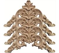 TEMU 4 piezas de incrustación de tallado para esquinas, aplique de esquina tallado de madera , muebles, cama, puerta, aplique para puerta de casa