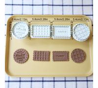TEMU 4 Piezas de Moldes para Gofres, Prensa Manual para , Sellos para Galletas, Postres Crujientes, Sándwiches Caseros, Chocolate, Decoraciones para Fiestas, Suministros para