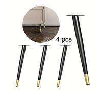 TEMU 4 Piezas de Patas para Muebles, Patas de Metal para Muebles, Repuesto para Sofá, Sala, Dormitorio, Mesa, Gabinete, Soporte de TV