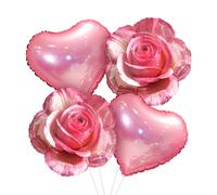 TEMU 4 piezas/set Globos de con Globos de para Fiestas de , Día de San Valentín, Decoraciones de Boda, Celebraciones de Aniversario, Paredes de , de al , Suministros Decorativos para Fotos