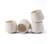 TEMU 4 tazas de cerámica de estilo japonés retro y de del té de 130 ml/5.4 oz, tazas de té chinas de Fu sin asa, tazas para y espresso, vajilla para el hogar, regalo para y familiares