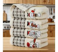TEMU 4 unidades, Paños de cocina de calidad, de cocina súper absorbentes, Juego de toallas de limpieza reutilizables, Adecuado para el hogar, la cocina, el baño