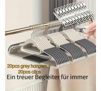 TEMU 40 Ganchos de Plástico Antideslizantes, Duraderos y Resistentes, Ideales para Secado y Organización de Ropa en /Verano, Perfectos para Dormitorio, Baño y Hogar