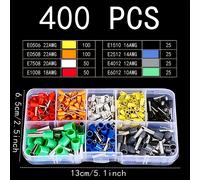 TEMU 400/800 piezas D-, Serie VE, Terminal Aislado en , de Presión Fría, Terminal de Cableado, Conector de Cable, Tubo Eléctrico, Juego de Terminales