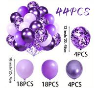 TEMU 44 globos de látex metálicos y | Ideal para decoraciones de fiestas de , , aniversarios y graduaciones, versátil para todas