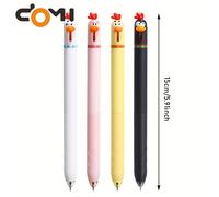 TEMU 4pcs/Set DOMI Bolígrafos de Gel Divertidos con Diferentes, Bolígrafos Negros para Oficina y Escritura Creativa, Secado Rápido 0.5mm, Regalo Ideal para Trabajo y Escribir