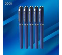 TEMU 5 bolígrafos de gel duraderos azul WQN | Punta de 0.7mm, agarre , escritura y , para , /temporada navideña, hechos de plástico, ergonómicos y ligeros