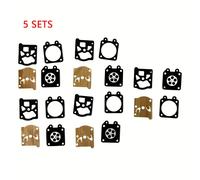 TEMU 5 Juegos de Kit de Reparación de Diafragma para Carburador 2500, 5200 y 5800 - Piezas de Reemplazo para Motosierras MS180, MS250, MS250, 25cc, 45cc, 52cc, 58cc K20-WAT