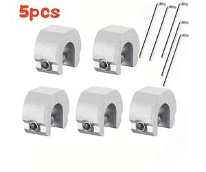 TEMU 5 piezas Cerraduras para ventanas Aleación de aluminio Malla Seguridad Antirrobo Protección Límite Puerta corredera de ventana abatible externa