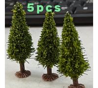TEMU 5 piezas de árboles de de , miniaturas de árboles de , decoraciones navideñas de paisaje de de