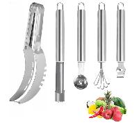 TEMU 5 piezas de taladro de acero inoxidable, taladro de , rebanador de , , de , raspador de coco, rebanador de limón, herramienta multifuncional
